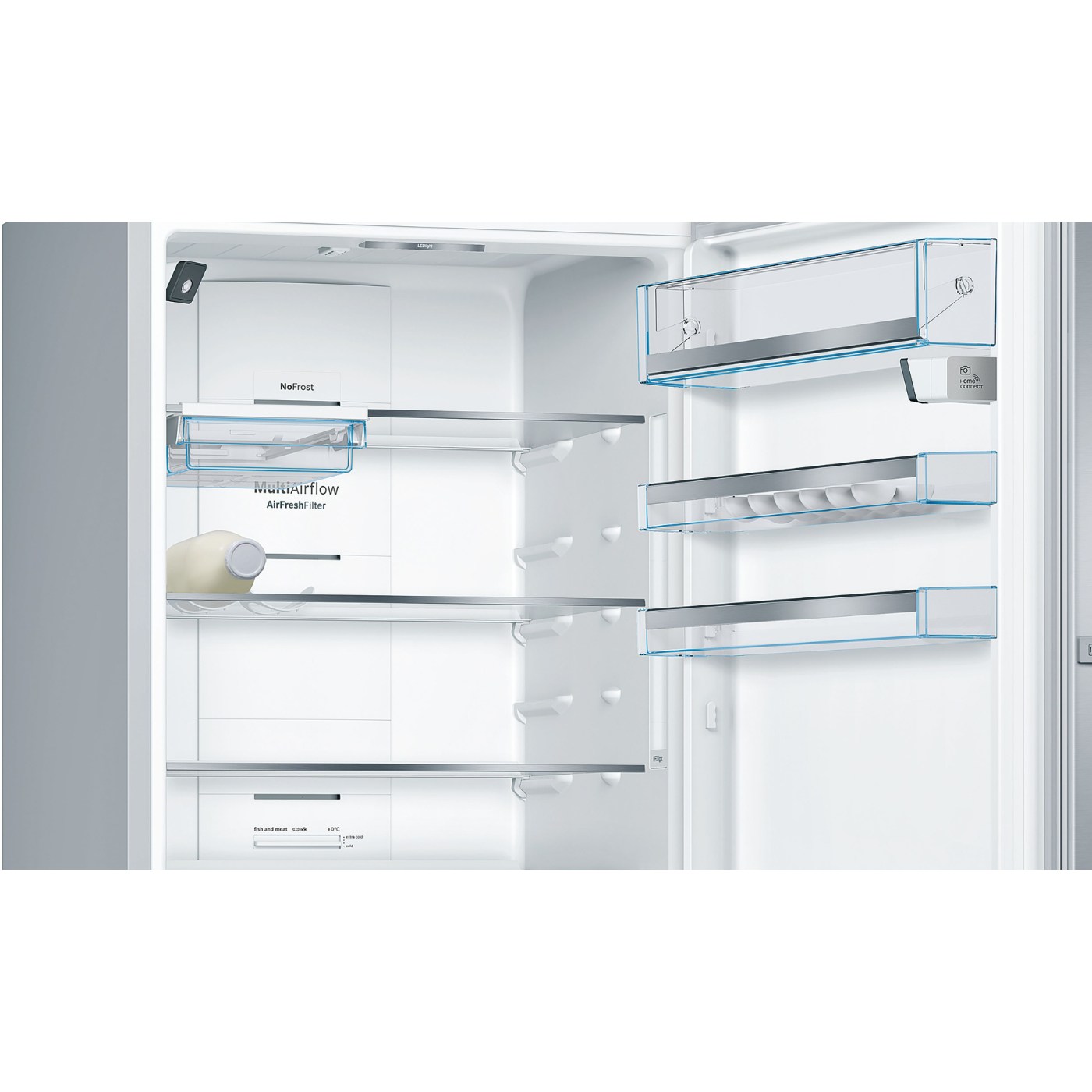 Bosch Serie 6 Alttan Donduruculu Buzdolabı 193 x 70 cm Kolay temizlenebilir Inox KGN56HIF0N
