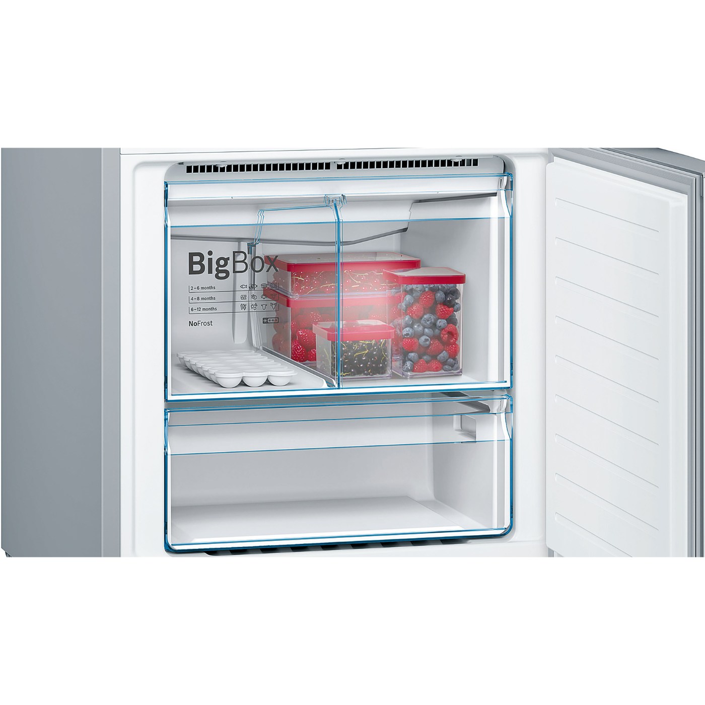 Bosch Serie 6 Alttan Donduruculu Buzdolabı 193 x 70 cm Kolay temizlenebilir Inox KGN56HIF0N