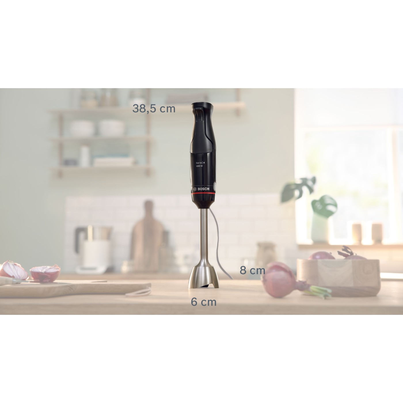 Bosch Serie 4 El Blenderı ErgoMaster 1000 W Siyah, Antrasit MSM4B620