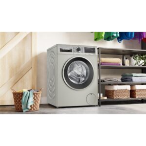 Bosch Serie 4 Çamaşır Makinesi 9 kg 1400 dev./dak., Gümüş WGA244XSTR