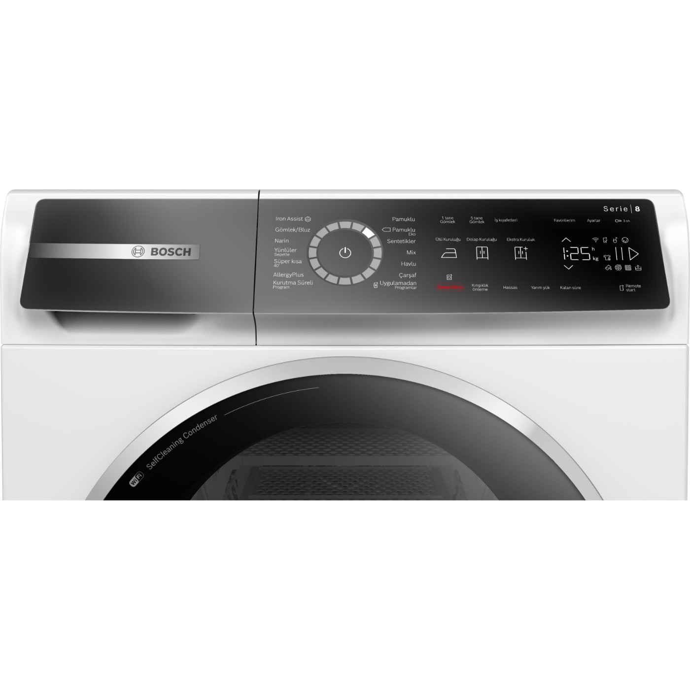 Bosch Serie 8 Isı Pompalı Kurutma Makinesi 9 kg WQB245A0TR