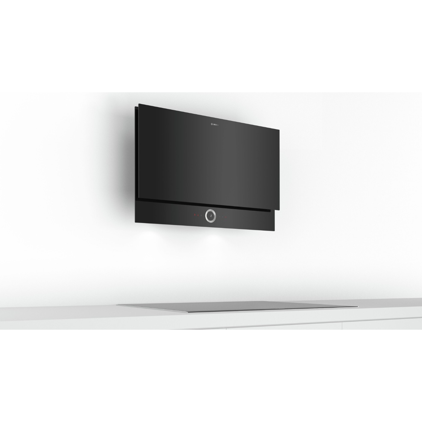 Bosch Serie 8 Duvar Tipi Davlumbaz 90 cm Siyah Cam DWF97RV60