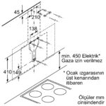 Bosch Serie 8 Duvar Tipi Davlumbaz 90 cm Siyah Cam DWF97RV60