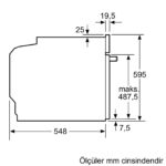 Bosch Serie 6 Buhar Destekli Ankastre Fırın 60 x 60 cm Inox HRA518BS1