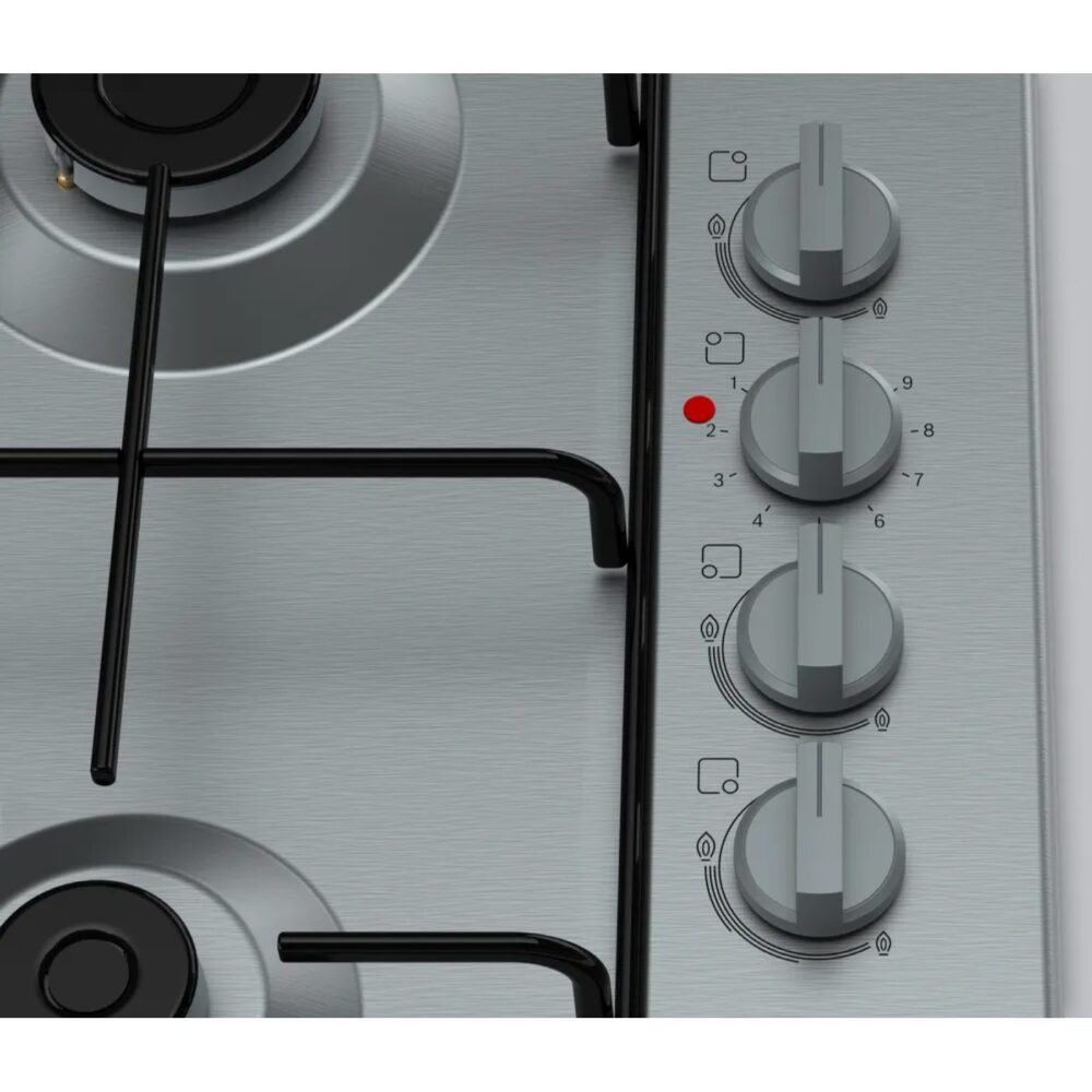 Bosch Serie 2 Gazlı/Elektrikli Ocak 60 cm Paslanmaz Çelik PBY6C5B82L