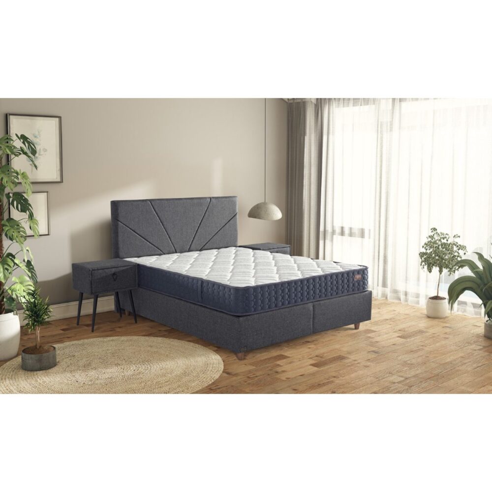 İDAŞ - ALTIN ORTOPEDİK KLASİK YATAK 160*200 - FLAT BAŞLIK 160 CM - İREM BAZA 160*200 - 3'LÜ SET