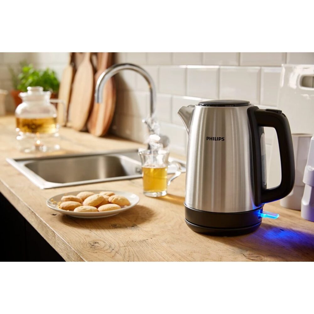 PHILIPS HD9350/90 - Philips Elektrikli Su Isıtıcı, Daily Collection Metal Su Isıtıcı-Yaylı Kapak, Işıklı gösterge